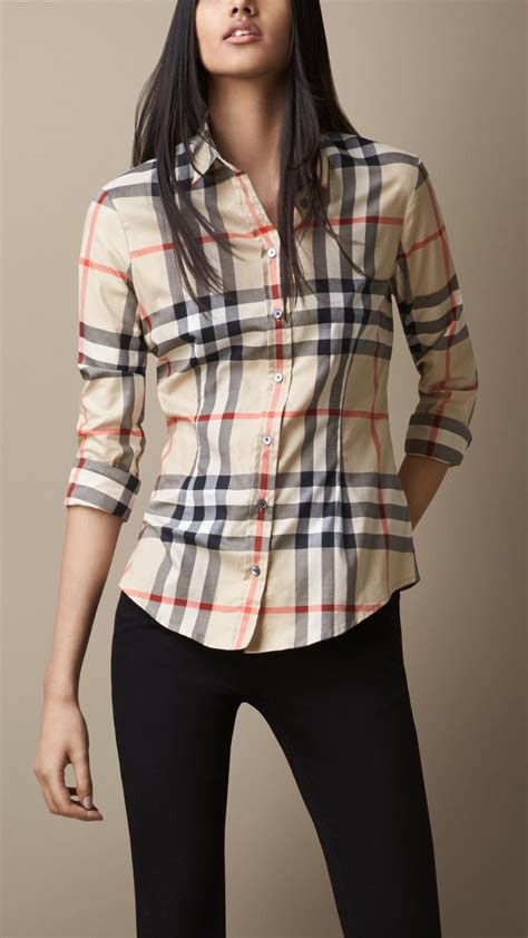 burberry shirt for womens